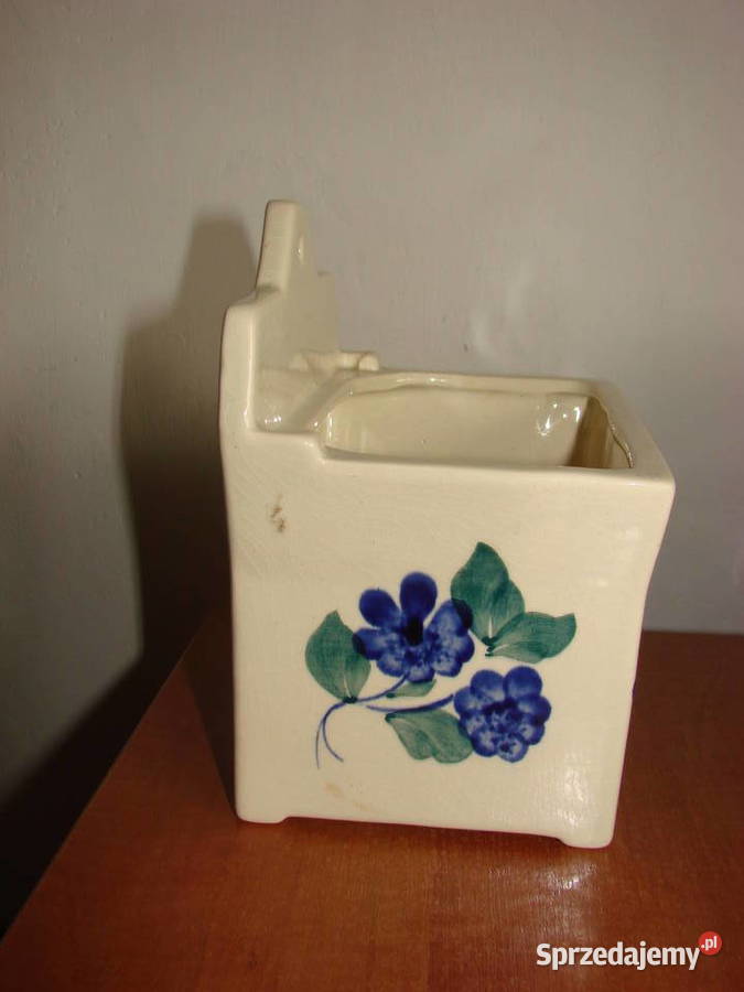 Włocławek fajansowy pojemnik kuchenny solniczka
