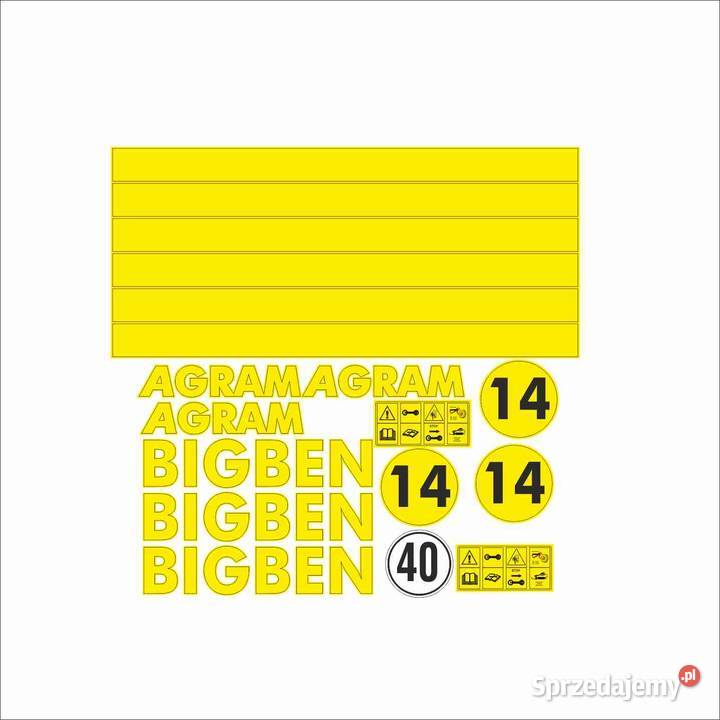Naklejki Big Ben 14 Agram mocne i odporne na Pleszew sprzedam