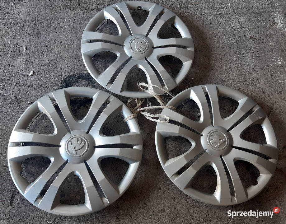 3 kołpaki Skoda 15 oryginalne Ełk