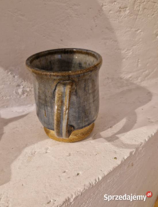 KUBEK niebiesko szary provensalski ceramika niebieski Lublin