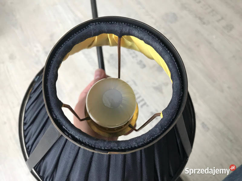 Lampa retro kinkiet 1 metal materiał czarnyzłoty Kielce