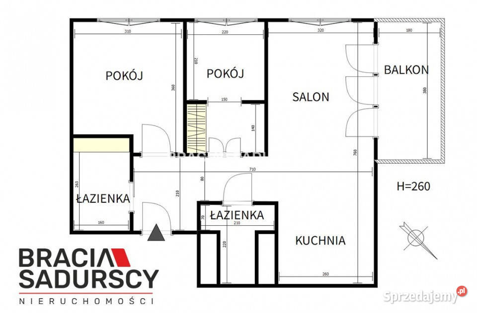 sprzedaży mieszkania Kraków 5527m2 3pokojowe 16247zł/m2