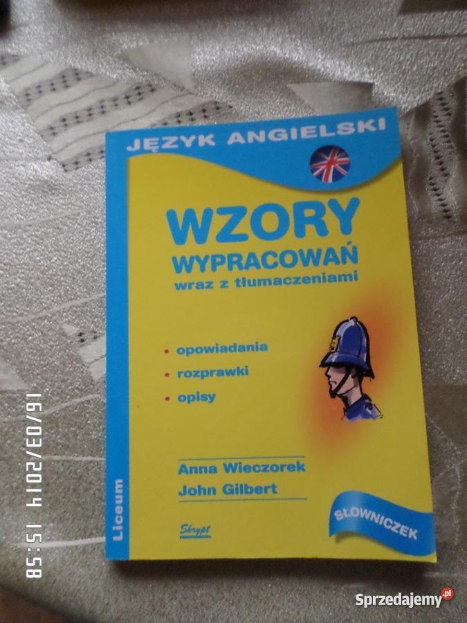 Wzory wypracowań z tłumacz. J. Angielski Sprzedajemy.pl