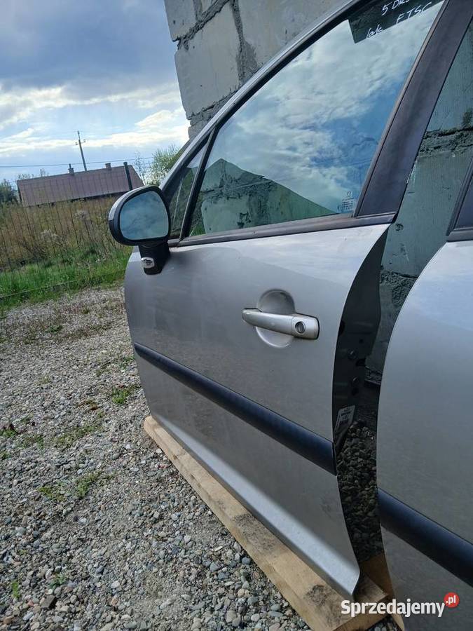 Drzwi lewe przednie kompletne Peugeot 207 EU 5D osobowe Radłów
