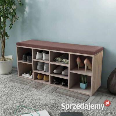 vidaXL Ławka z półką na buty 10 przegródek kolor Warszawa