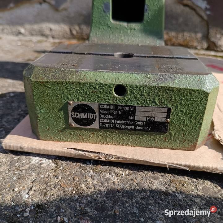 Prasa ręczna kolanowa zębata Schmidt bison Szamotuły sprzedam