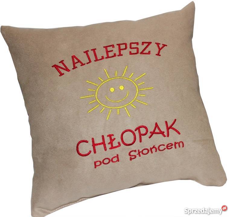 Prezent PODUSZKA Chłopaka Dziewczyny z HAFTEM inny kolor Grudziądz