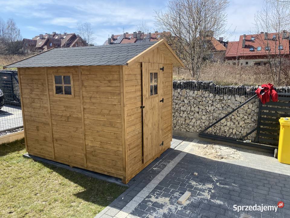 Domek narzędziowy ogrodowy drewniany 210x210x220 małopolskie Kraków sprzedam