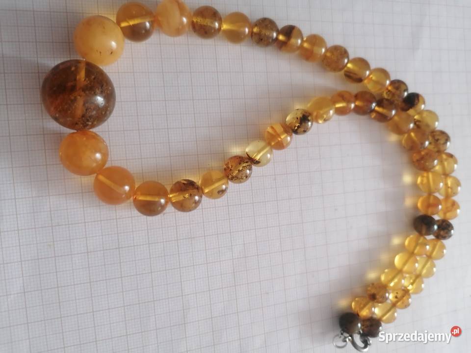 Naszyjnik Bursztyn kulki podlaskie Białystok