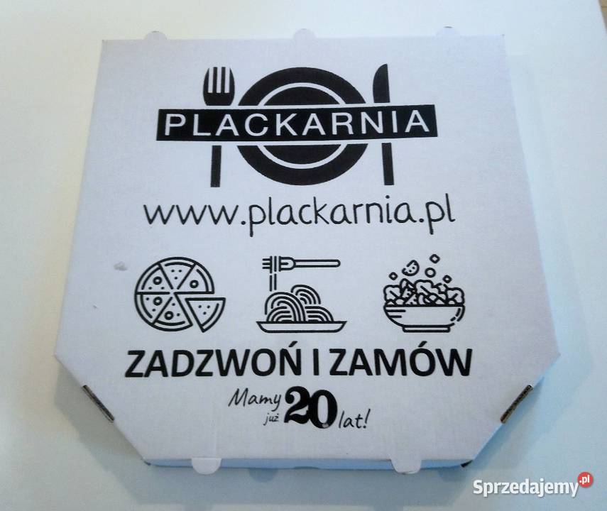 Pudełka kartony na duża pizzę z nadrukiem 2x Gastronomia