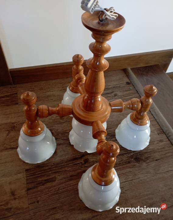 Żyrandol lampa drewniana rękodzieło Lampy wiszące Zbylitowska Góra sprzedam