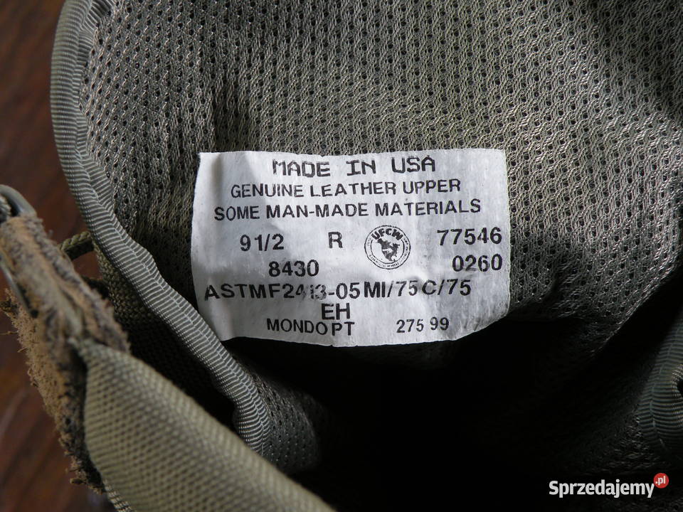 Buty USAF UFCW 95R steel toe dolnośląskie Wrocław