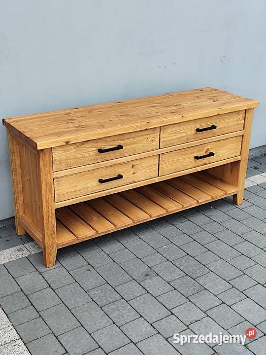 Komoda z litego drewna 160x50x75 kolor dąb Zduńska Wola