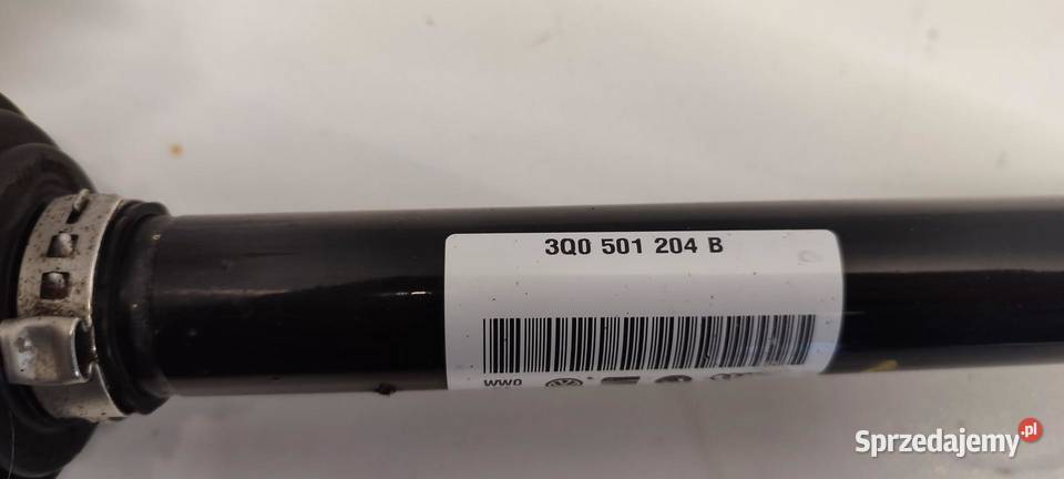 VW TIGUAN II PÓŁOŚ PRAWY TYŁ 4X4 3Q0501204B osobowe dolnośląskie