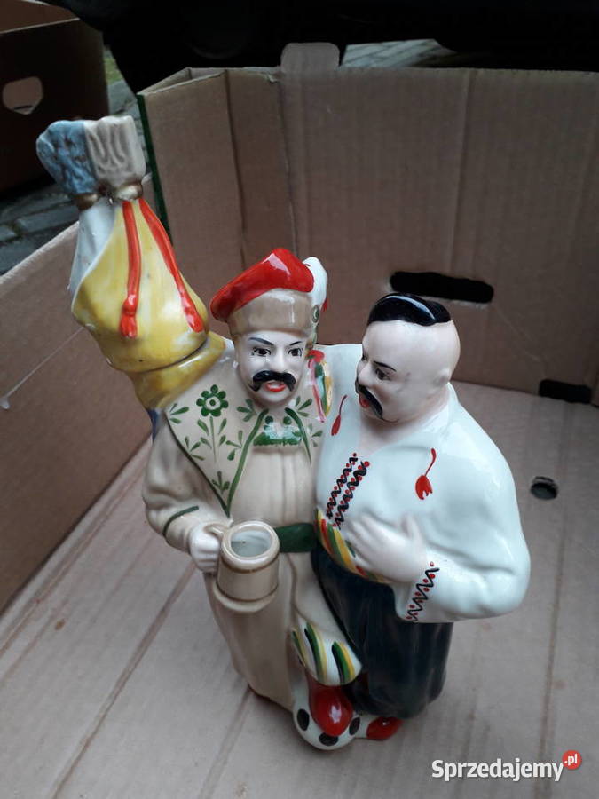 Kozaki pijaki figurka ceramiczna karafka Warszawa
