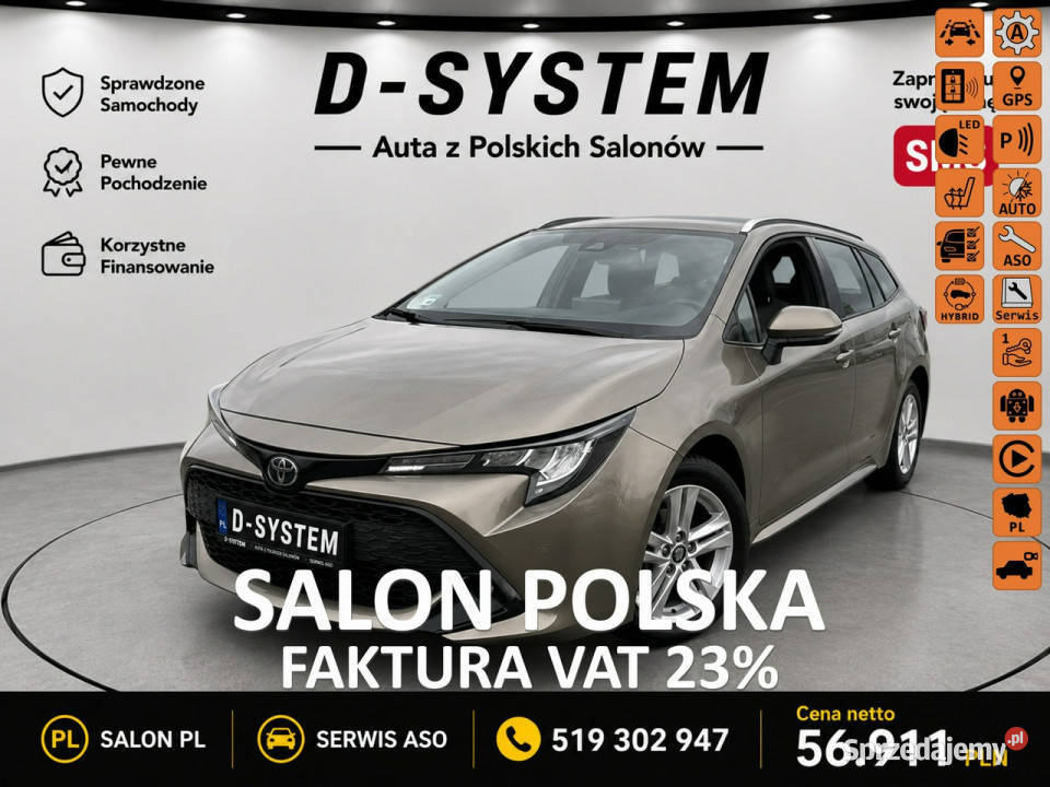 Toyota Corolla 22 Salon Polska 18 HYBRID 1wł z gniazdo AUX Białystok