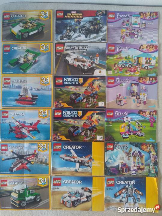 LEGO instrukcje 67 książeczki do zestawów Warszawa