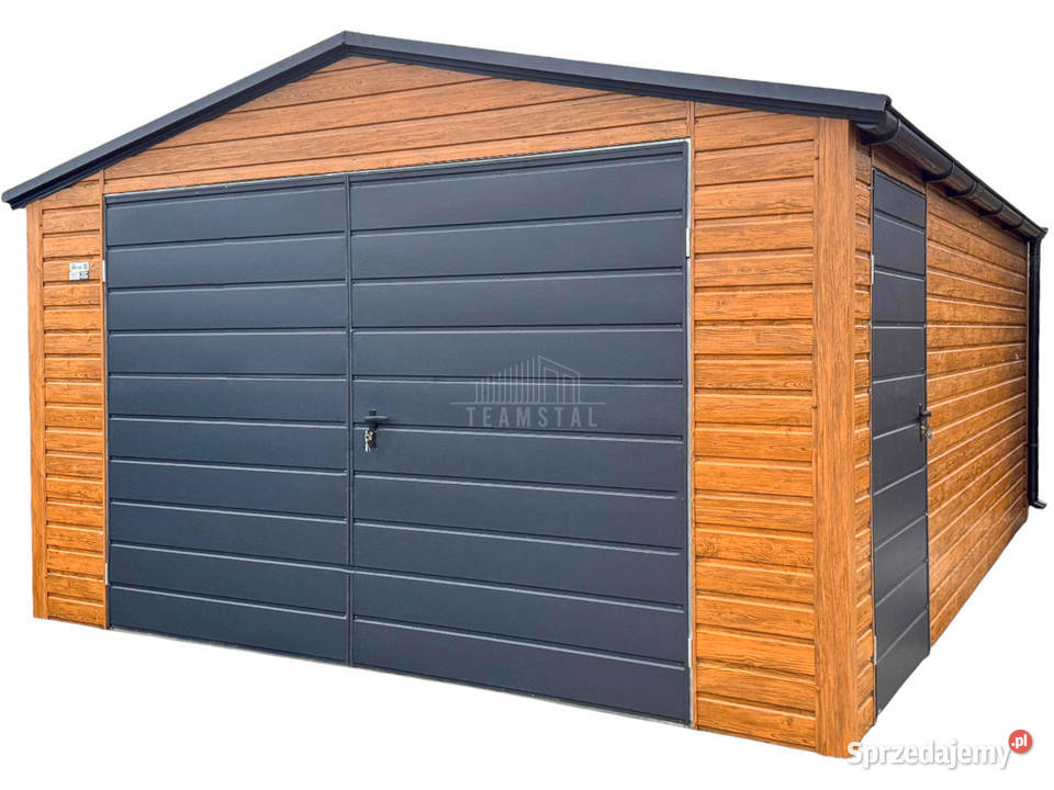 Garaż blaszany 45x6m Brama dwuskrzydłowa drzwi Szczecin