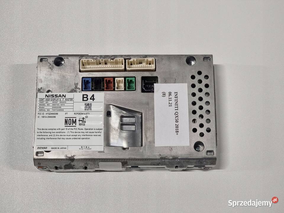 MONITOR WYŚWIETLACZ EKRAN INFINITI QX50 2018 Wyposażenie wnętrza Nowy Tomyśl sprzedam