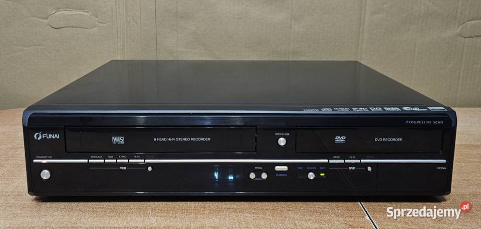 Nagrywarka kopiarka VHS DVD VHS Funai WD6D-4413DB