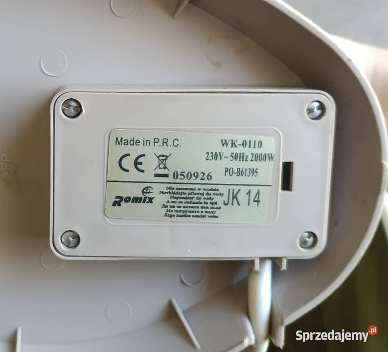 Holden czajnik elektryczny na budowę WK0110 Zbylitowska Góra