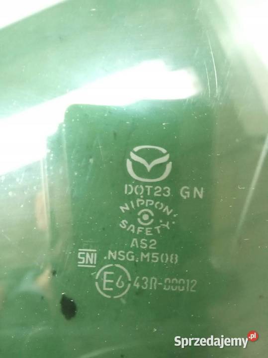 SZYBA DRZWI LEWY PRZÓD 19 R HB 5D BP Mazda 3 IV