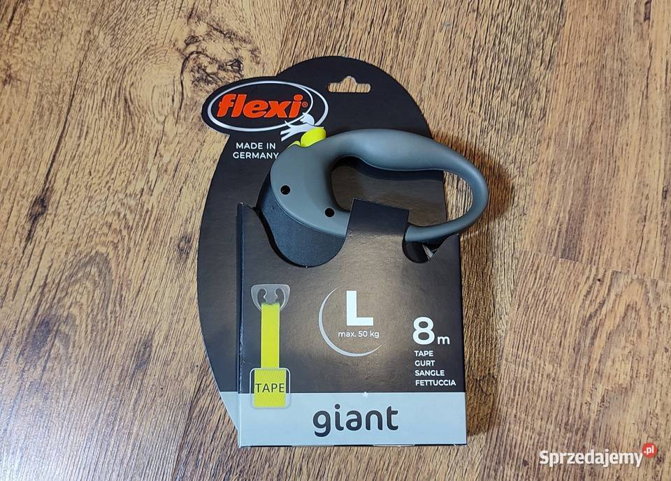 Automatyczna smycz psa Flexi Giant Neon Tape w Akcesoria dla zwierząt Jasień sprzedam