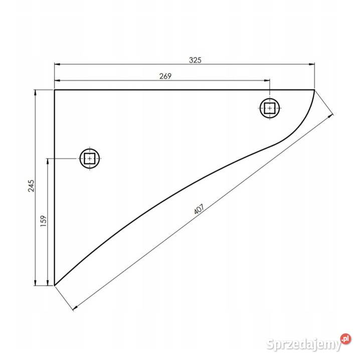 Pierś odkładni pługa Unia 1023 Rzetnia
