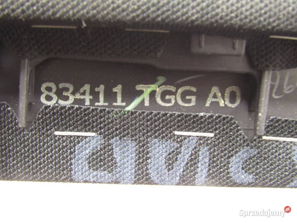 LISTWA ZAŚLEPKA TUNELU PRAWA PRAWE HONDA CIVIC X sprzedam