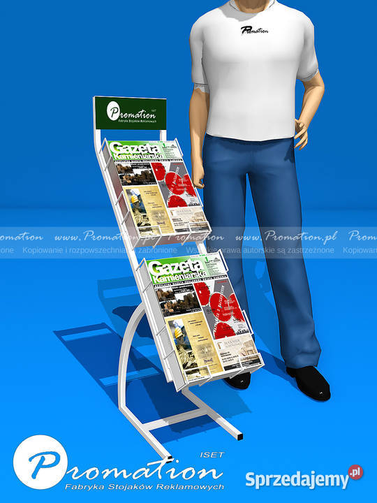 Stojaki i ekspozytory na gazety prasę ulotki Warszawa