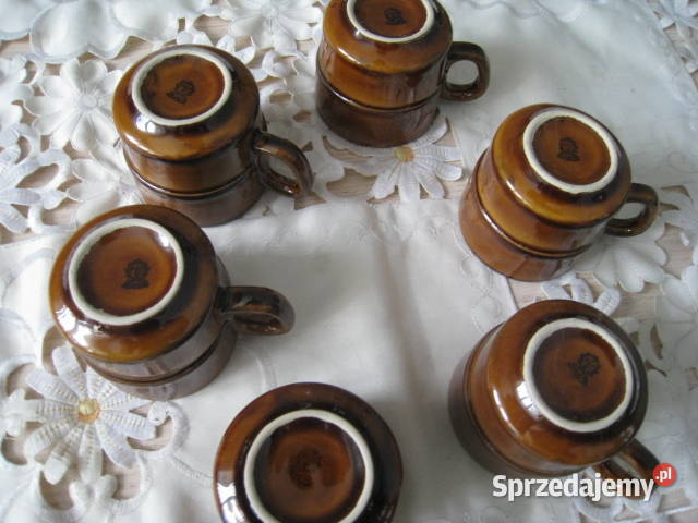 Filiżanki kawowe Tułowice okres PRL Częstochowa