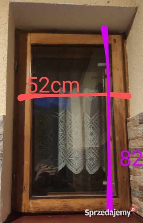 Okno okna drewniane podwójne dwukwaterowe 80x50 Nowy Sącz