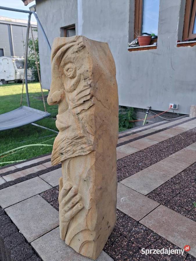 Rzeźba z piaskowca strażnik ogrodu Legnica sprzedam