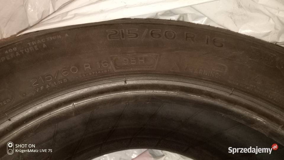 1 x Michelin 21560 R16 55mm Pozostałe Olsztyn sprzedam