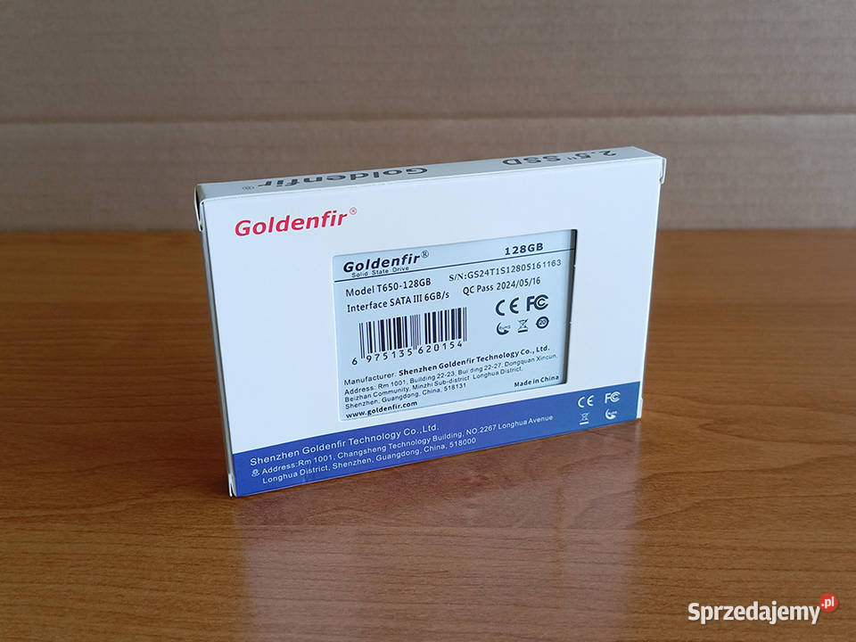 NOWY Dysk SSD Goldenfir 128GB 25 cala Czarny Węgrów