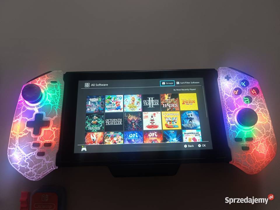 Nintendo Switch v1 Blue Transparent CFW mazowieckie Warszawa