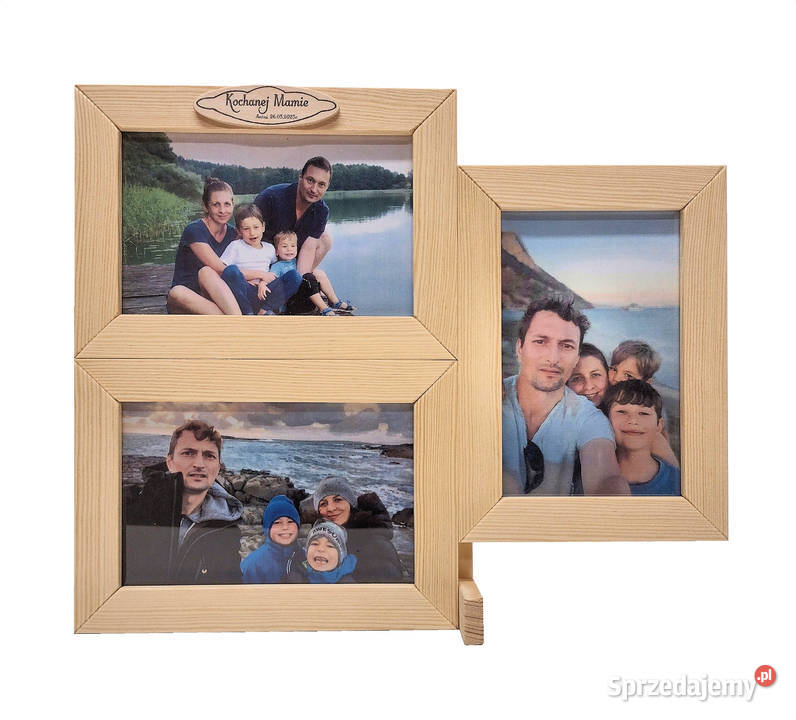 Ramka Na Zdjęcia 10x15 DREWNO Napis i DEDYKACJA Szczecin sprzedam