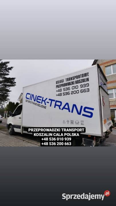 Transport Przeprowadzki zachodniopomorskie Koszalin