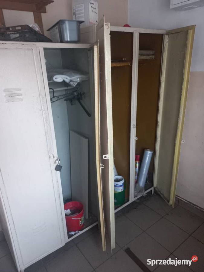 Szafki metalowe stare Nowy Dwór