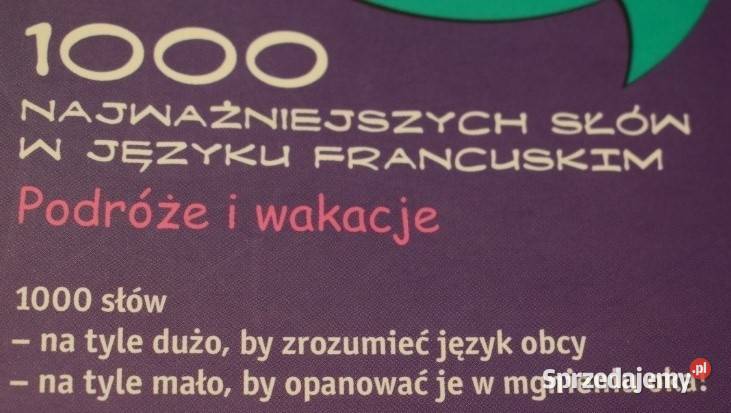 1000 najważniejszych słów w języku francuskim Chełmno sprzedam