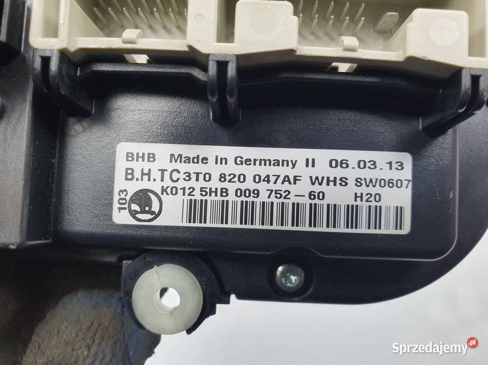 PANEL KLIMATYZACJI SKODA OCTAVIA II LIFT Lipno