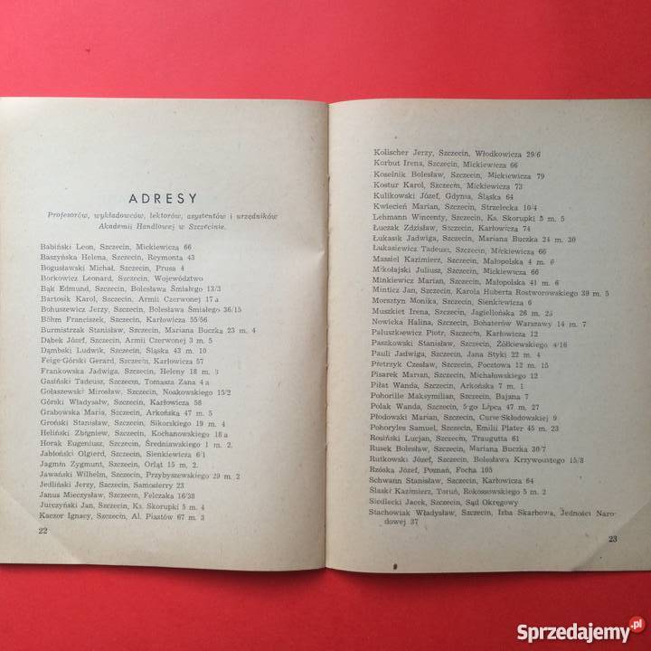 148 Akademia Handlowa 1949 r Antykwariat Szczecin