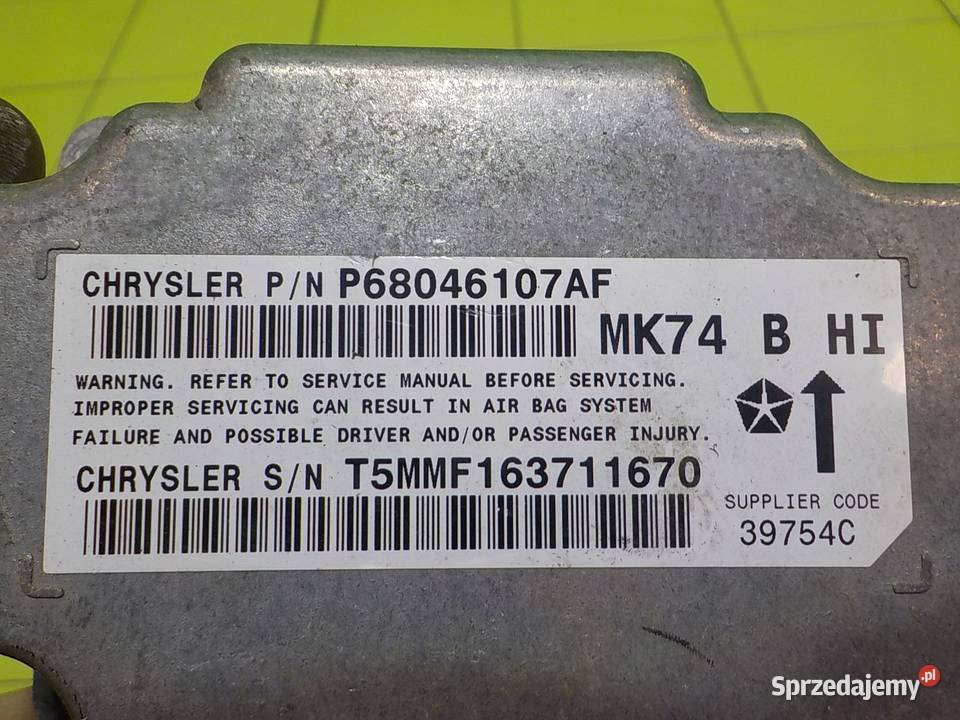 JEEP PATRIOT 24 B 10r SUV 5D modul sensor AIRBAG Suków