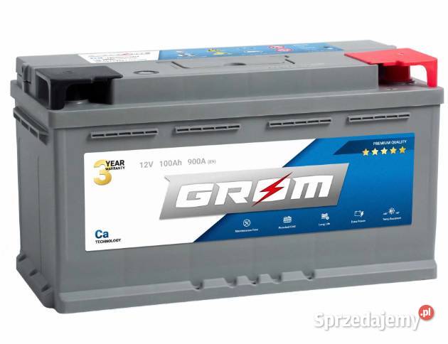 Akumulator Grom Premium 100Ah 850A osobowe Pruszków