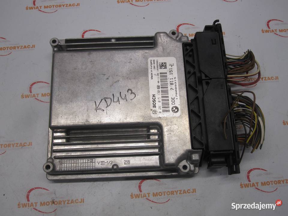BMW E60 E90 E91 20 D sterownik komputer silnika Układ elektryczny, zapłon