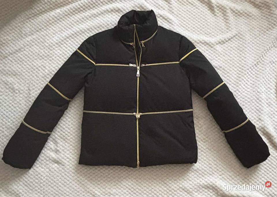 Moschino puchówka damska czarna zamki w kolorze Szczecin