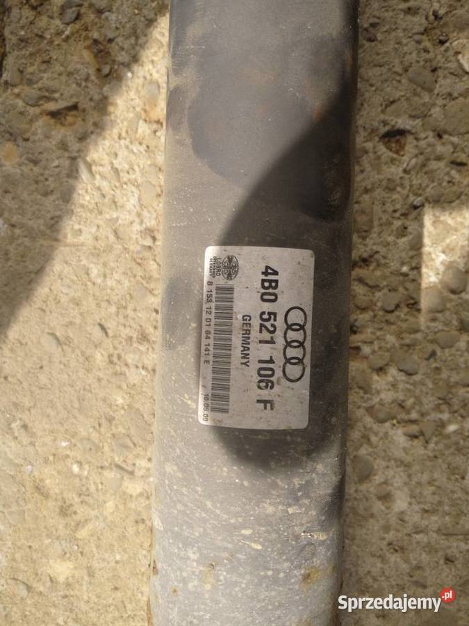 Wał napędowy A6 C5 quattro 4B0521106F osobowe Istebna