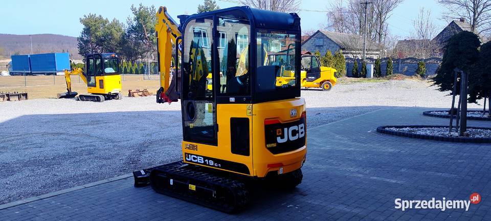 JCB 19 C 1 ful najbogatsza nowa mini koparka nie Bieliny sprzedam
