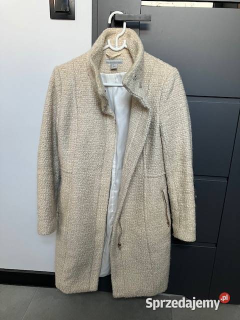 kurtka płaszcz HM 36 S 50 wełna brązowy/beżowy Toruń