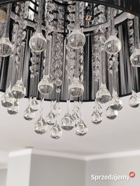 Plafon lampa kryształki wielkopolskie Leszno sprzedam